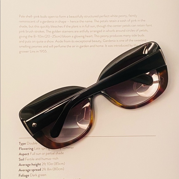Like NEW! Kate Spade Black & Tortoise Large Cateye Sunglasses - Picture 2 of 15
